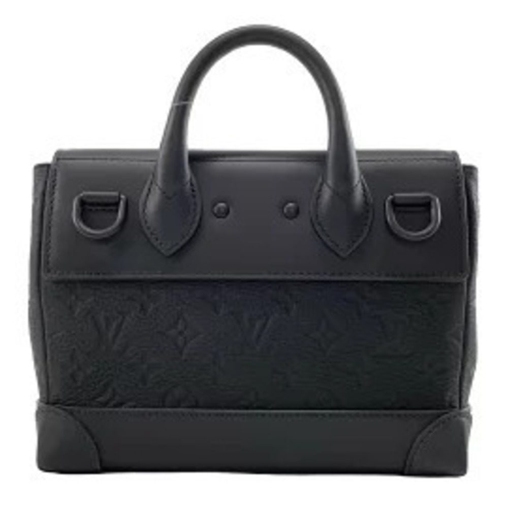 LOUIS VUITTON Steamer Handbag Noir Black Leather Cowhide - Picture 3 of 7